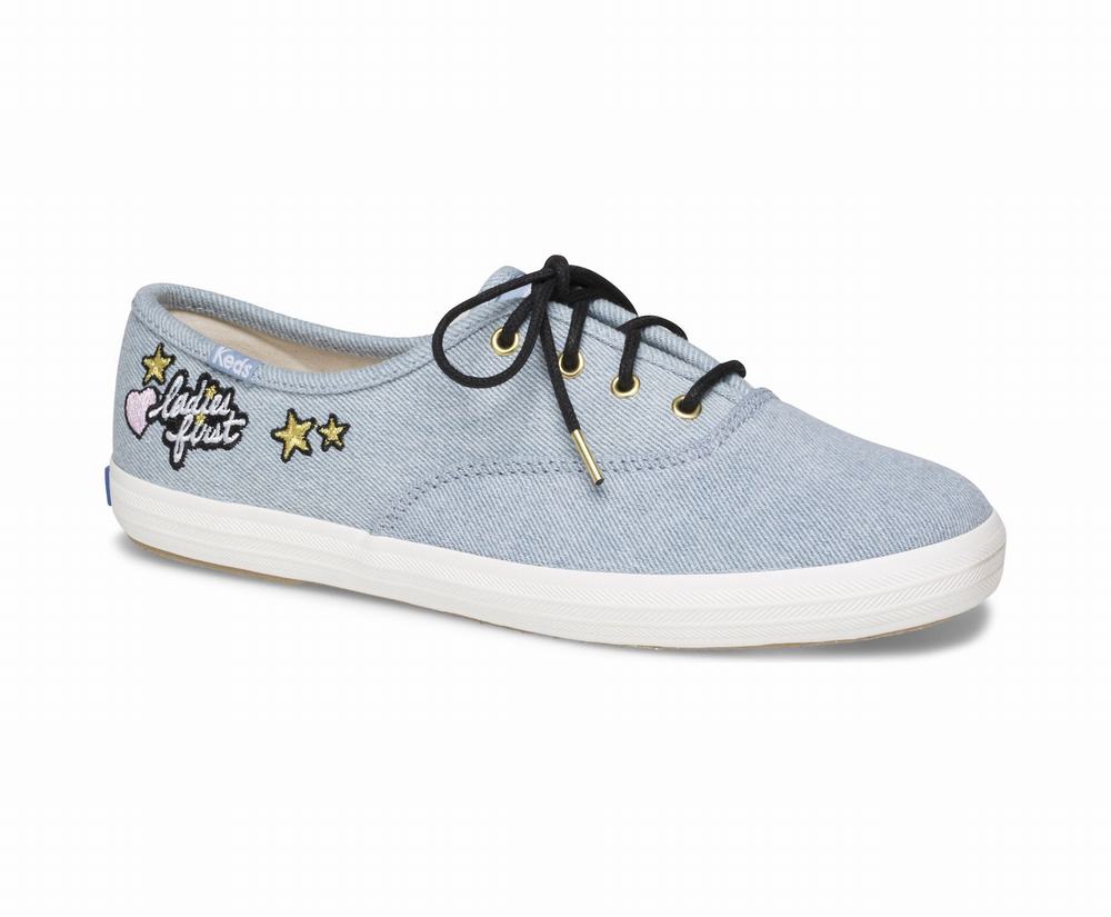 Women's Keds IWD Champion Ladies First Slip Ons Blue 1049237ZR - South Africa